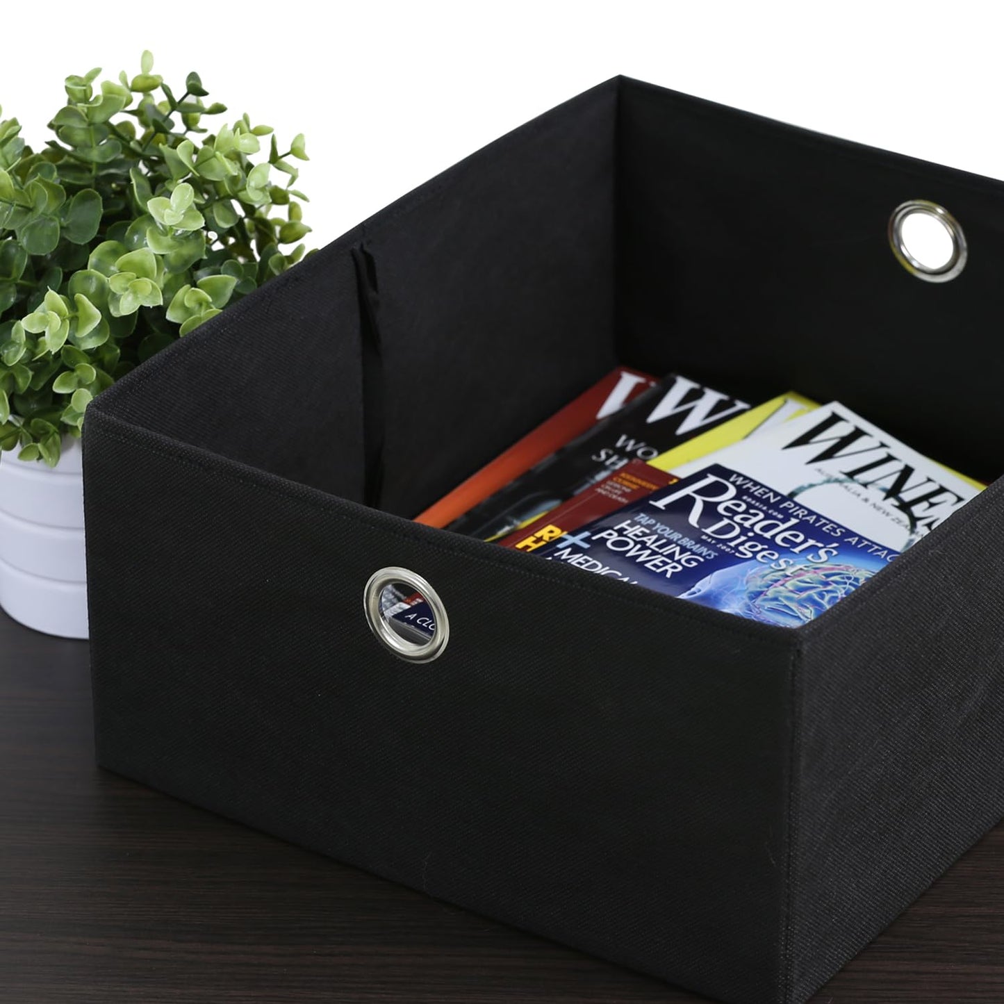 Furinno Jaya Simple Design Oval Coffee Table with Bin for Living Room, Walnut