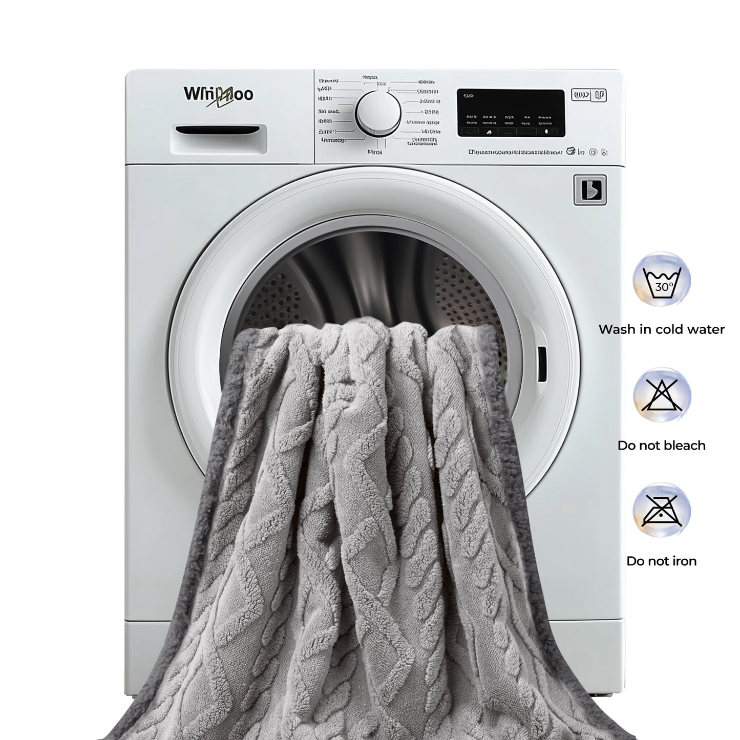 Waterproof Pet Blanket, Liquid Pee Proof Dog Blankets for Sofa Bed Couch, Reversible Sherpa Fleece Furniture Protector Cover for Small Medium Large Dogs Cats,Light Grey Small（40" x 28"）