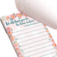 Fancy Land Religious Magnetic Notepads Floral to Do List for Fridge Christian Memo Pads 6 Pack