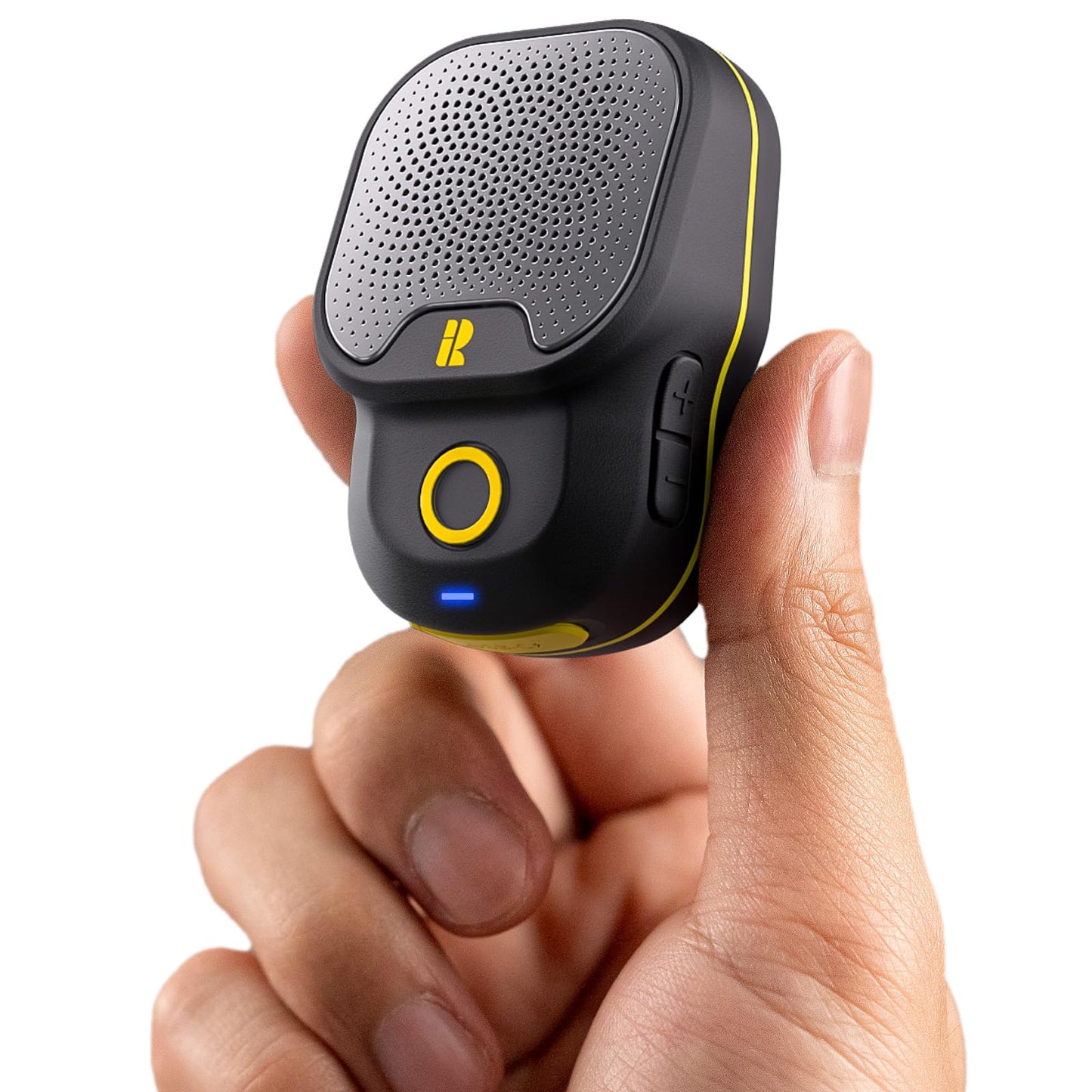 Rythflo Wearable Bluetooth V5.3 Speaker, 30H Working Time Clip-On Wireless Jobsite Water-Resistant Portable Speaker, Built-in ENC Mic for Hands-Free Music/Calls, IPX7 Waterproof, TWS Portable Speaker