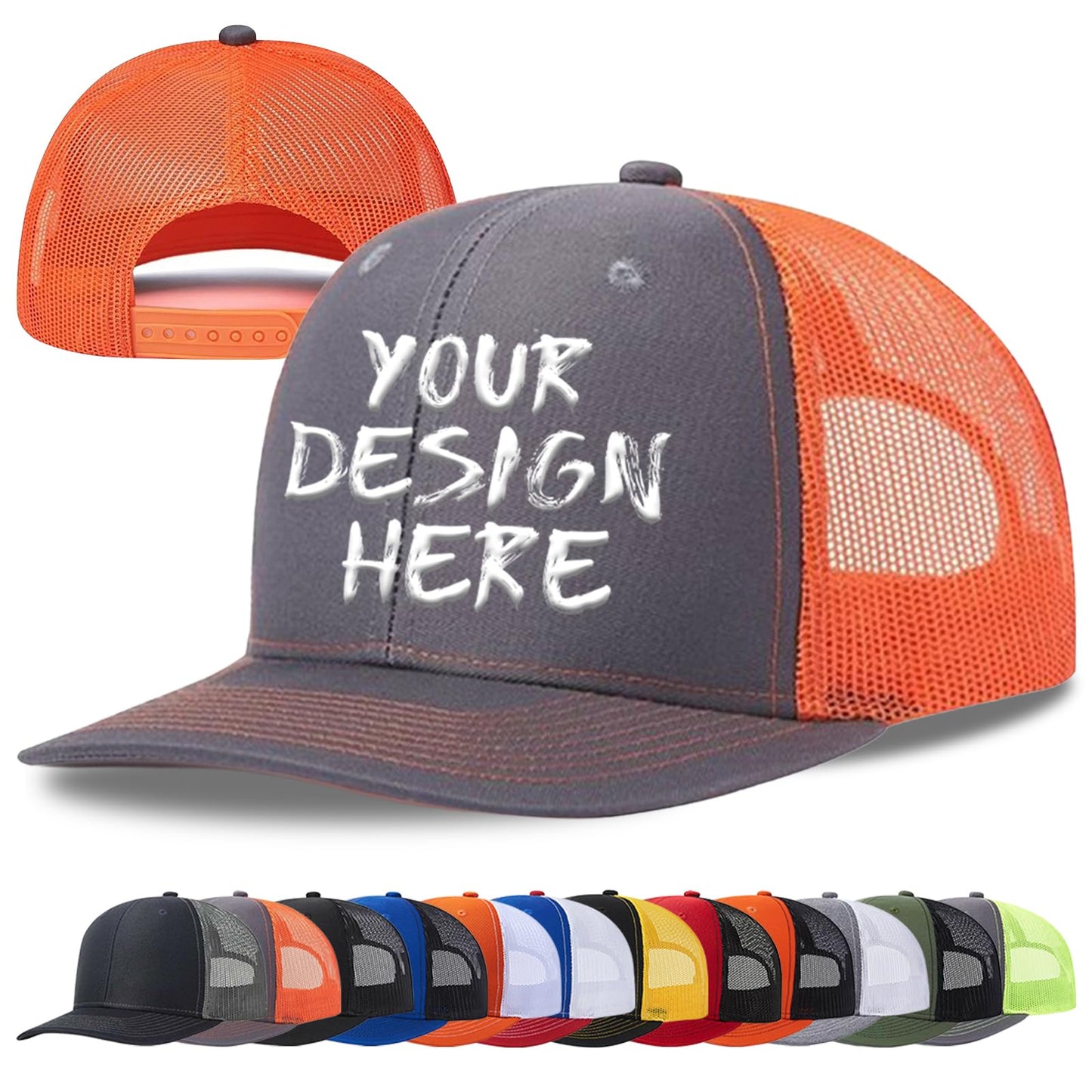 Custom Hats Bulk Custom Hats for Man Woman Personalized Hats Bulk Custom Trucker Hat Custom Hats with Text Photo Logo