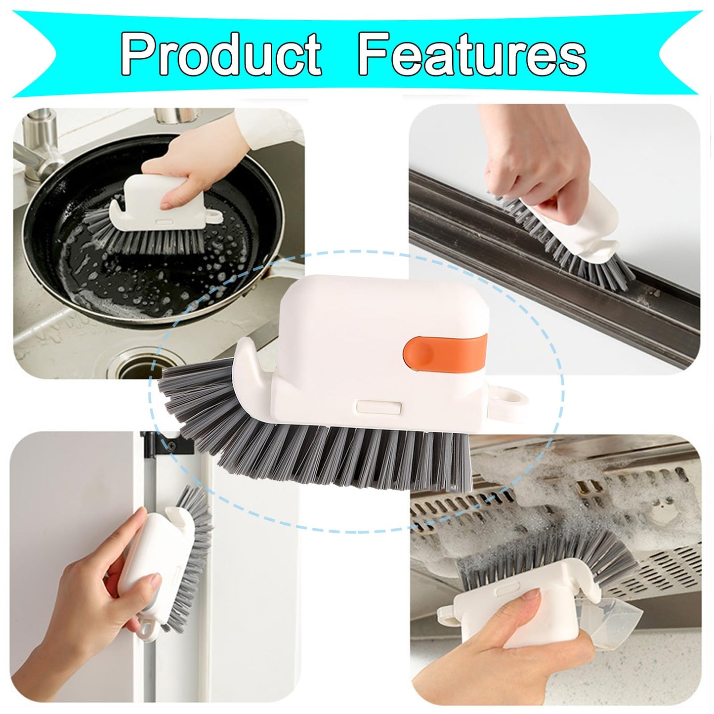13pcs Window Groove Cleaning Brush Kit, Magic Window Track Cleaner, Crevice Cleaner Brush, Sliding Door Track Cleaner, Gap Cleaning Brush for Sill, Tile Lines, Sliding Door, Keyboard. Small Brush Set.