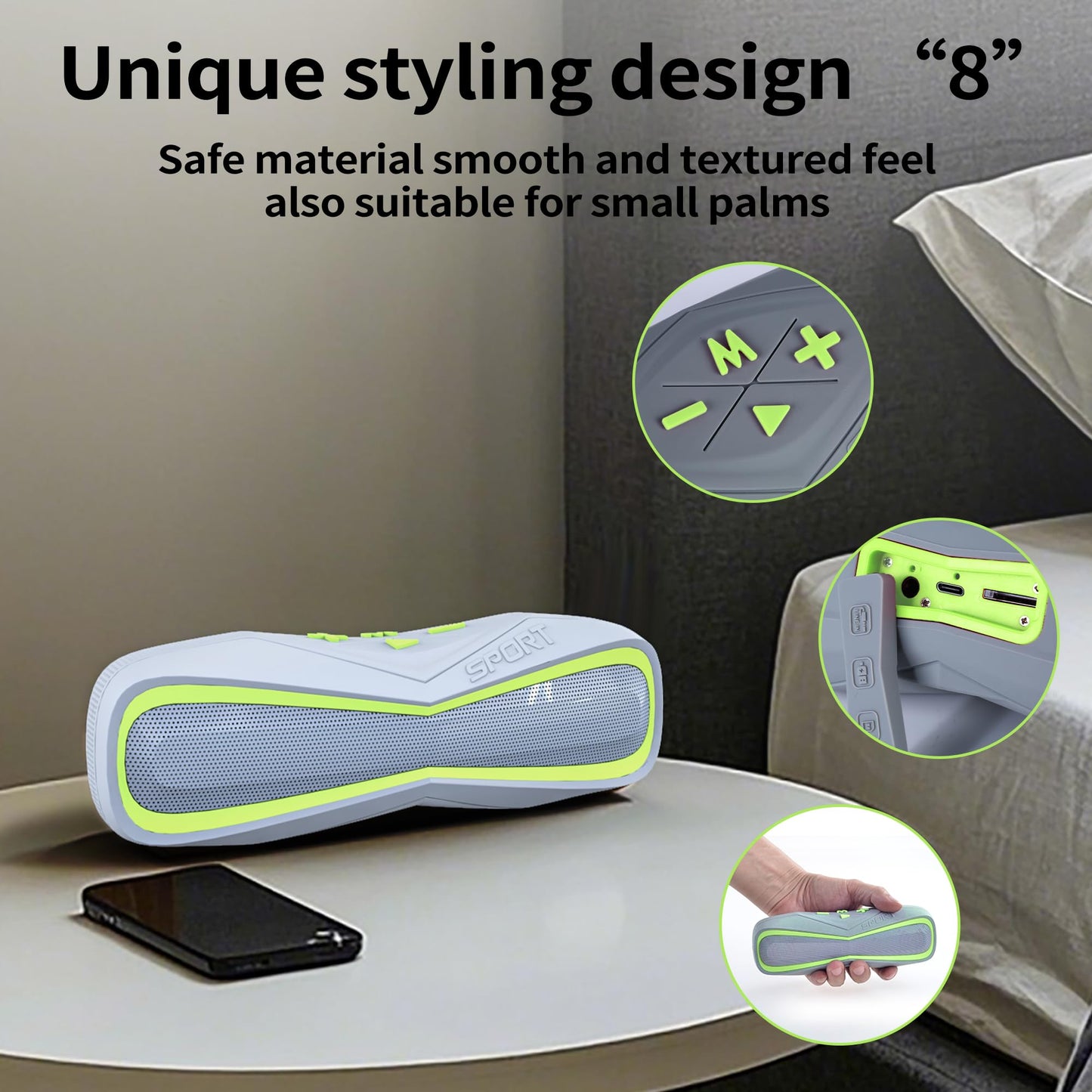 Combess Bluetooth Speaker Waterproof IPX7, Small Portable Speakers Wireless Bluetooth 5.3 with HD Sound 20H Playtime,Shower Speaker for Party Home Travel Outdoor Sports Electronic Gift (Green)