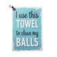 SHANKITGOLF Golf Towel Microfiber with Clip, Funny Cleaning Cloth for Golf Balls & Clubs, Premium Golf Accessories, Gift for Men, Golfers, Dad, Golf Bag Attachment
