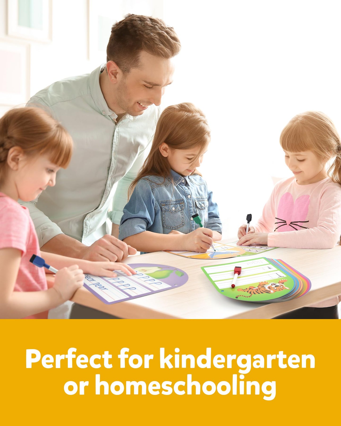 Coogam Handwriting Practice Copybook, Write and Erase Alphabet Number Learning Materials, Educational Tracing Letters for Pre-K Homeschool Student Kids Age 3-6