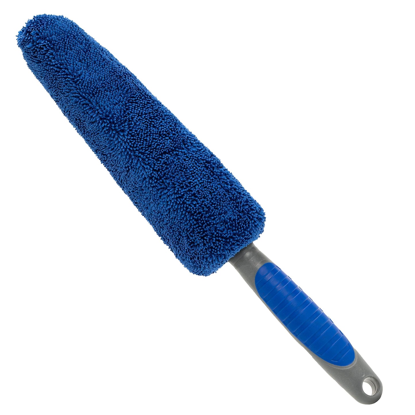VIKING Wheel Brush or Rim Brush for Car, Metal Free, Blue, 2.5 Inch x 14.3 Inch