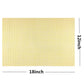 WAZAIGUR Placemats,Easy to Clean Crisscross Woven Vinyl Place Mats Durable Non-Slip Heat Resistant Table Mats,Placemats for Kitchen Table Set of 6,Yellow