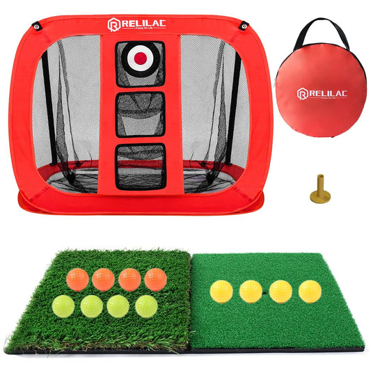 Pop Up Golf Chipping Net - Indoor/Outdoor Golfing Target Accessories for Backyard Accuracy and Swing Practice - Great Gifts for Men, Dad, Husband, Women, Kid, Golfers