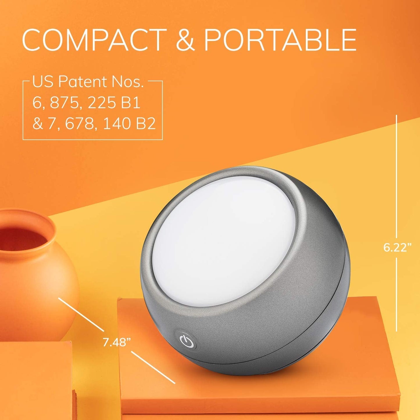 Circadian Optics Light Therapy Lamp | Ultra Bright 10,000 Lux Full Spectrum UV-Free LED Light | Leo