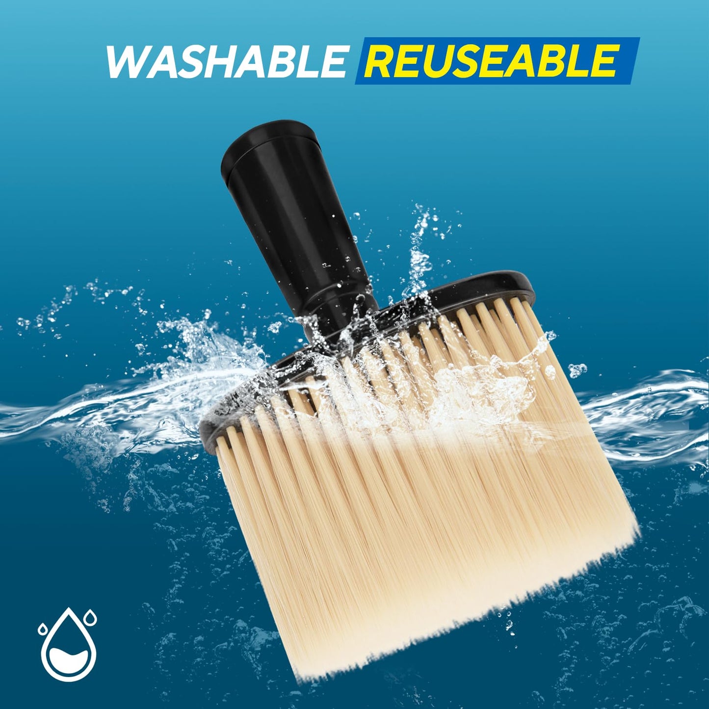 JsqFogey Car Detailing Brush, Automotive Interior Dusting Brush, Soft Car Interior Cleaning Tool for Dashboard Interior, Leather, Keyboard, Scratch-Free