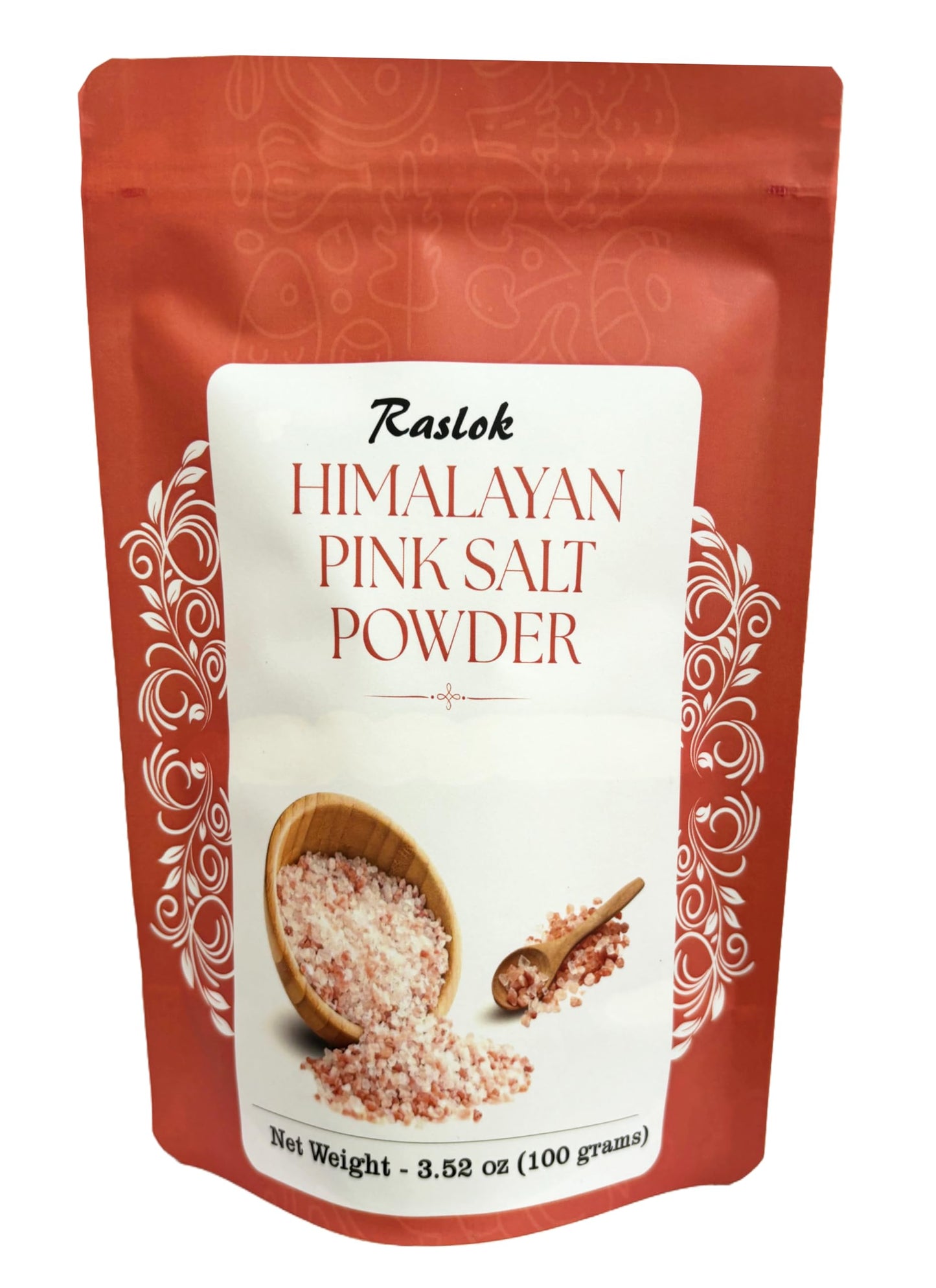 Raslok Himalayan Pink Salt Powder | Fine Grain, 3.52oz-100gm,Non-GMO Himalayan Sea Salt | Kosher Salt