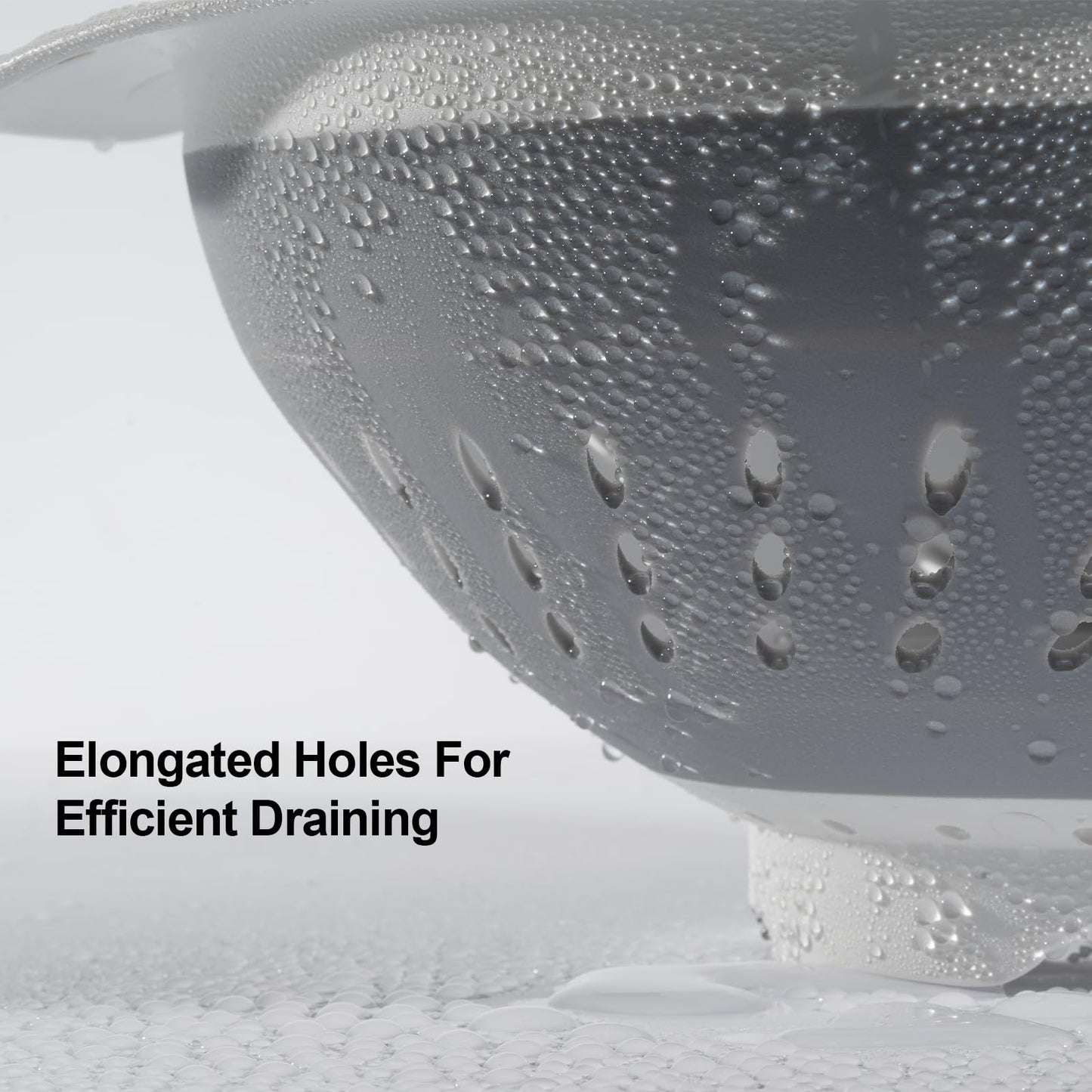 Collapsible Colander Strainer, 5 Quart Silicone Kitchen Drainer for Pasta, Veggies, Fruits, Space Saving Foldable Design, Dishwasher Safe, RV & Camping Essential, New Home Must-Have