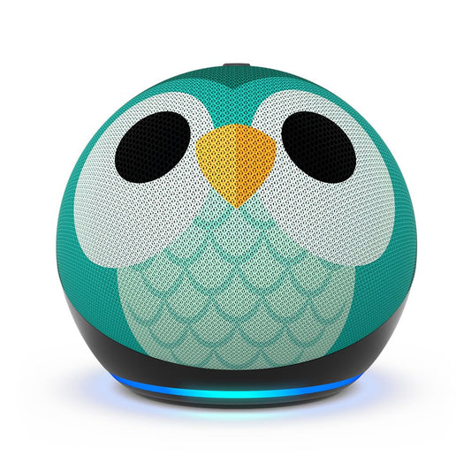 Amazon Echo Dot Kids with Alexa (newest model), Designed for kids, with parental controls, Includes 1 Year of Amazon Kids+, Owl