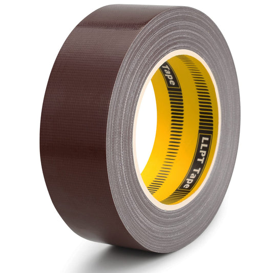 LLPT Duct Tape Premium Grade 1.6 Inches x 108 Feet Heavy Duty Easy Tear Strong Adhesive for Moving Packing Color Coding Art Craft DIY Projects Repair Color Dark Brown (DT413)