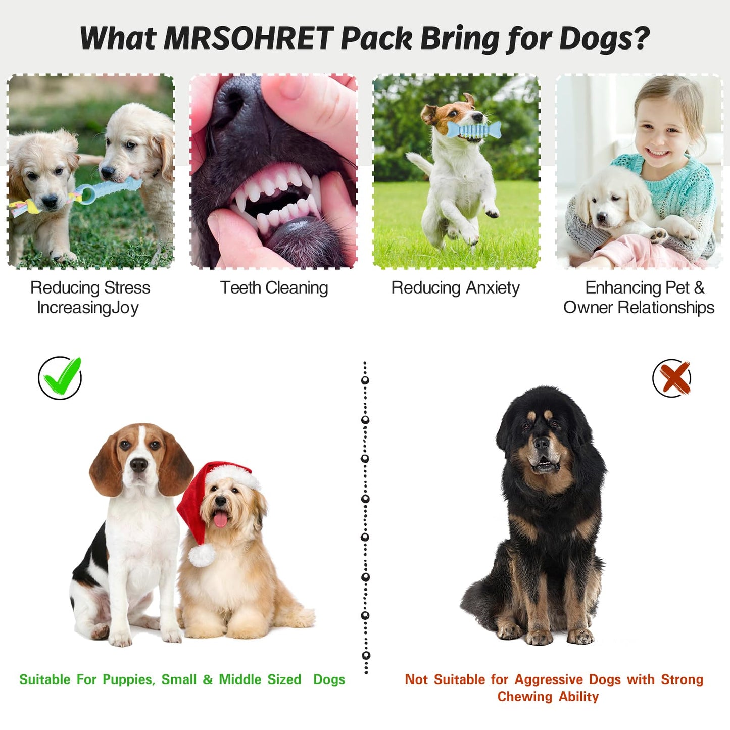 MRSOHRET Puppy Toys, 8 Pack Puppy Chew Toys for Teething, Cute Blue Small Dog Toys Set, Teething Toys for Puppies, Soft Durable Interactive Chew Toy for Small Dogs