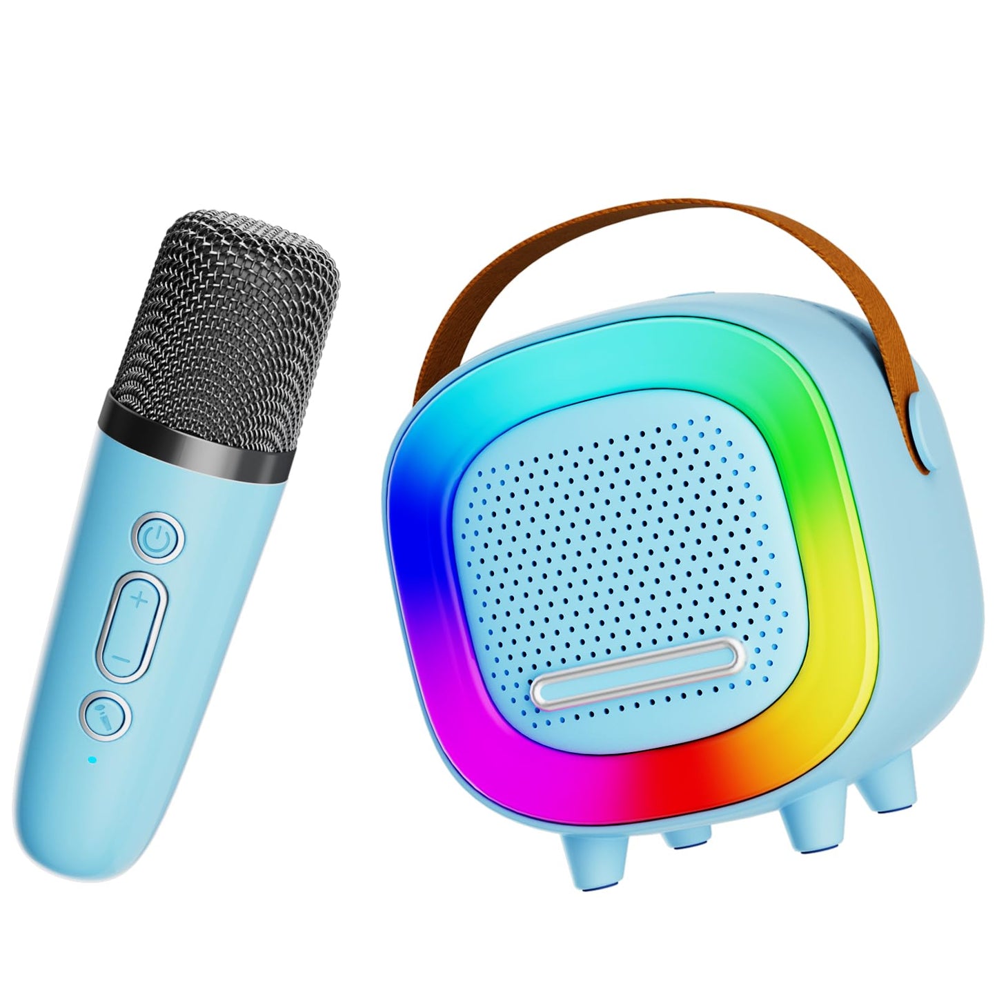 Mini Karaoke Machine Speaker for Kids Adults, Portable Bluetooth with 1 Wireless Microphones, Children's Day Birthday Gift Ideas for Toys for Teens Boys and Girls Aged 4, 5, 6, 7, 8, 9, 10, 11, 12+