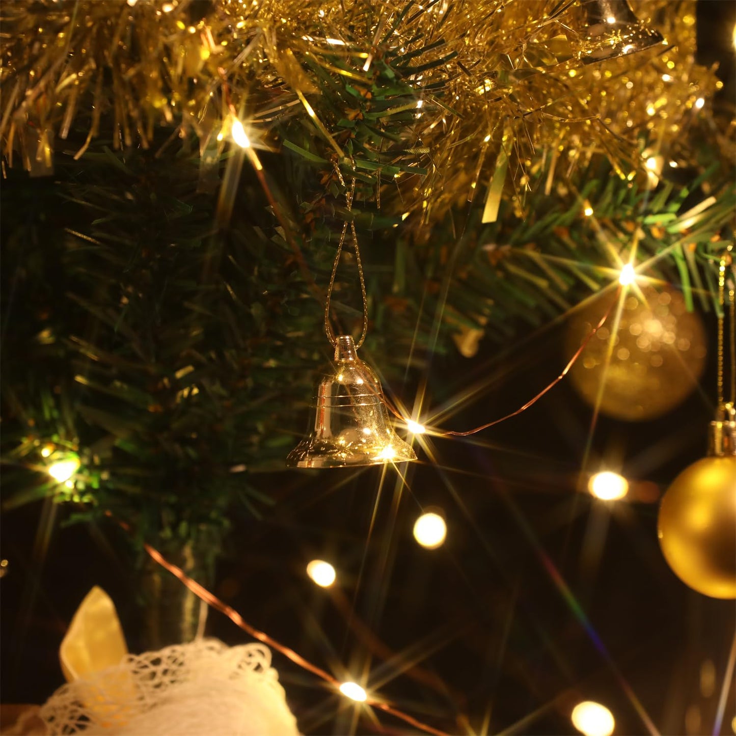 Beingreat 2 Pack USB Plug-in Fairy Lights, 33ft 100 Mini LED Copper String Lights with 8 Modes, USB Starry Lights for Bedroom Wedding Christmas Garden Party DIY Crafting, Warm White