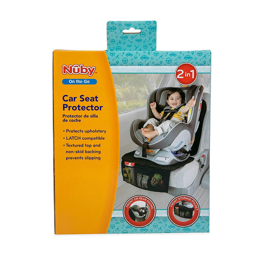 Nuby Deluxe Car Seat Protector, Black Mat for use Under Child's Car Seat