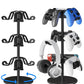 Aluminum Alloy Controller Holder 3 360 Degree Rotation Tier,Headphone Stand - Gaming Controller Stand for Xbox PS5 PS4 Switch,Gaming Controller Headset Holder for Gaming Accessories,Desk Mounts