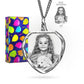 ArtPix 3D Crystal Photo, Personalized Gift Necklace Heart for Women, Wife, Her, Custom Gift for Dad, Father, Great Customized Gifts With Your Own Picture