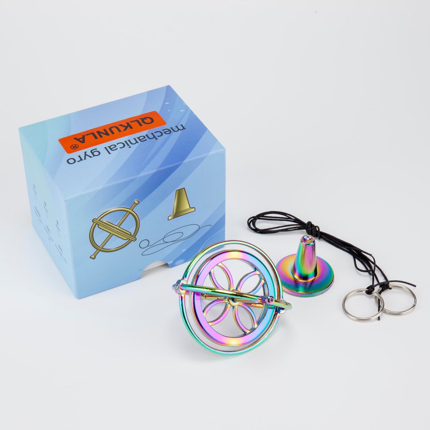 QLKUNLA Gyroscope Toy Metal Anti Gravity Rotating Desk Gyroscope Flying Motion Balance Physics Toy Educational Training Gift