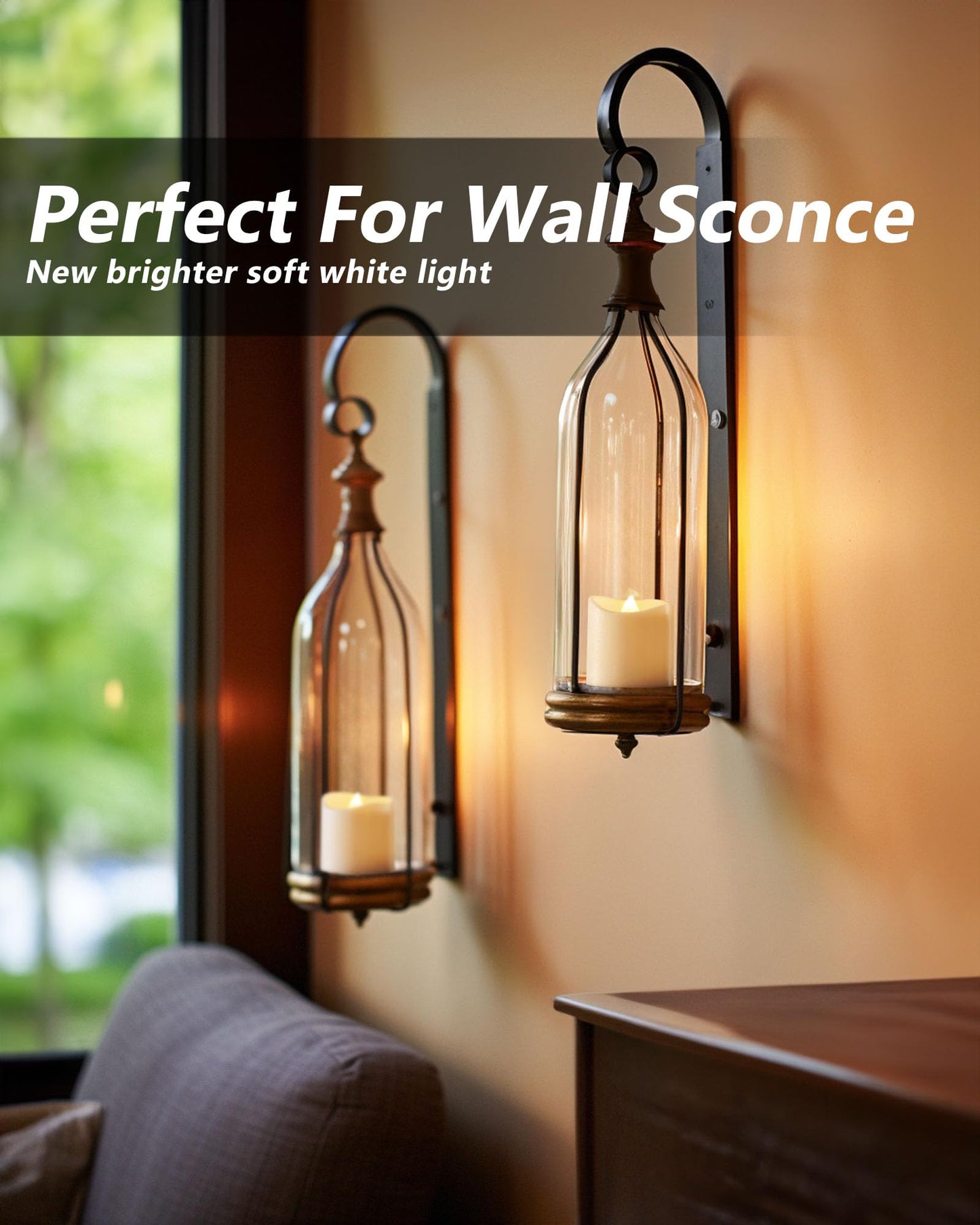 Homemory 12Pack Flameless LED Votive Candles,1.5" x 1.6" Long Lasting Electric Fake Candles, Battery Operated Tealights for Wedding, Table, Romantic Decorations (White Base, Batteries Included)