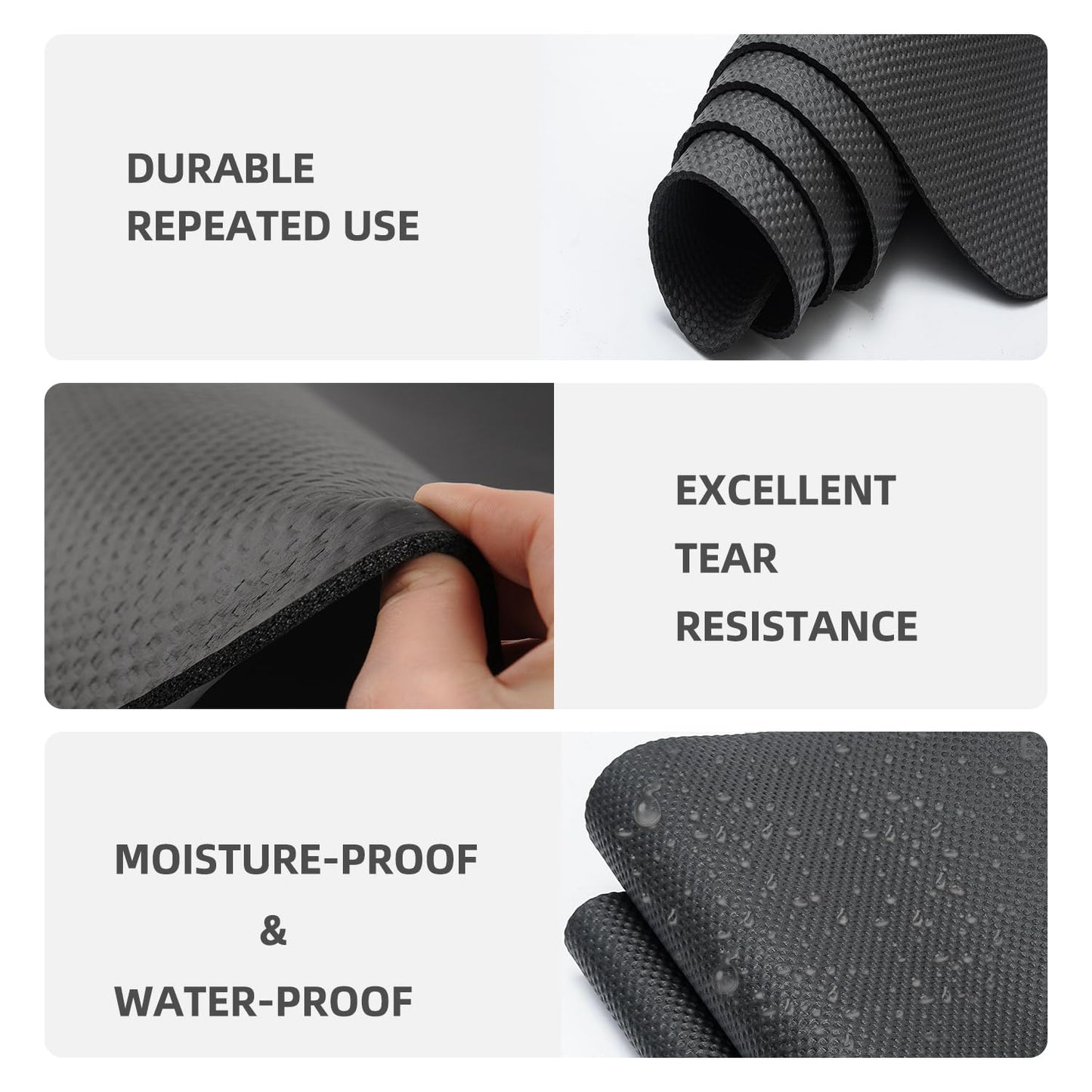 Treadmill Mat,Bike Mat Compatible with Peloton Bike Elliptical Treadmill,Folding Pad Exercise Equipment Under Exercise Trainer Pad for Stationary Indoor Spin