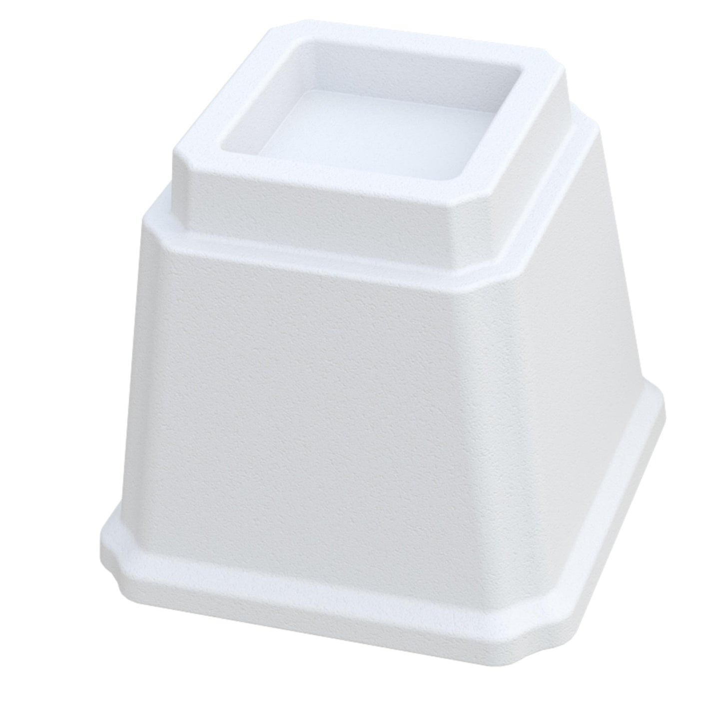 Whynonap Bed Risers 2 Inch Heavy Duty Bed Elevators, Set of 6 Lifts Up 2000 lbs Furniture Riser for Sofa and Table, White