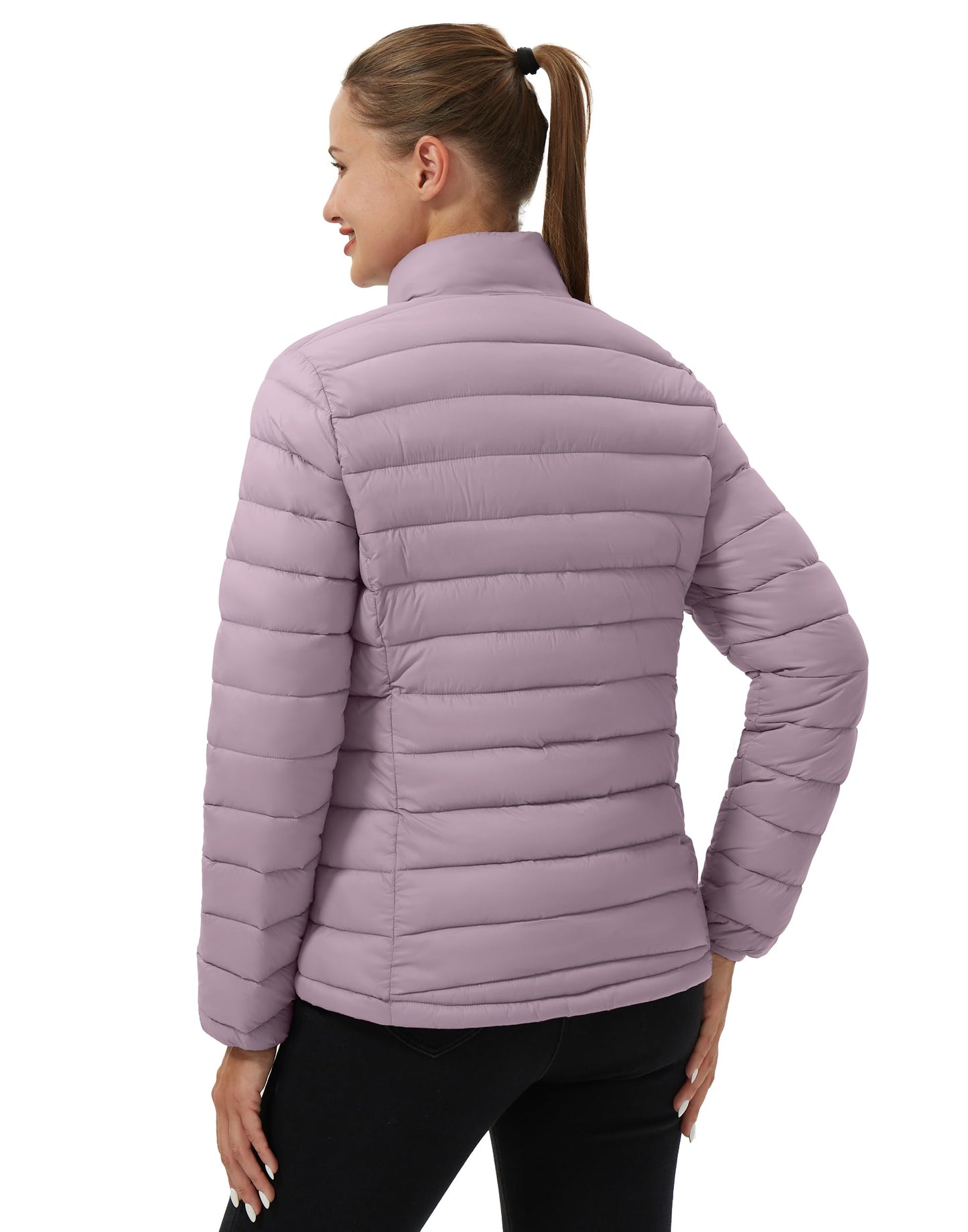 Pioneer Camp Women's Packable Puffer Jacket Winter Lightweight Quilted Coat Water-Repellent Insulated Thermal Warm Outerwear