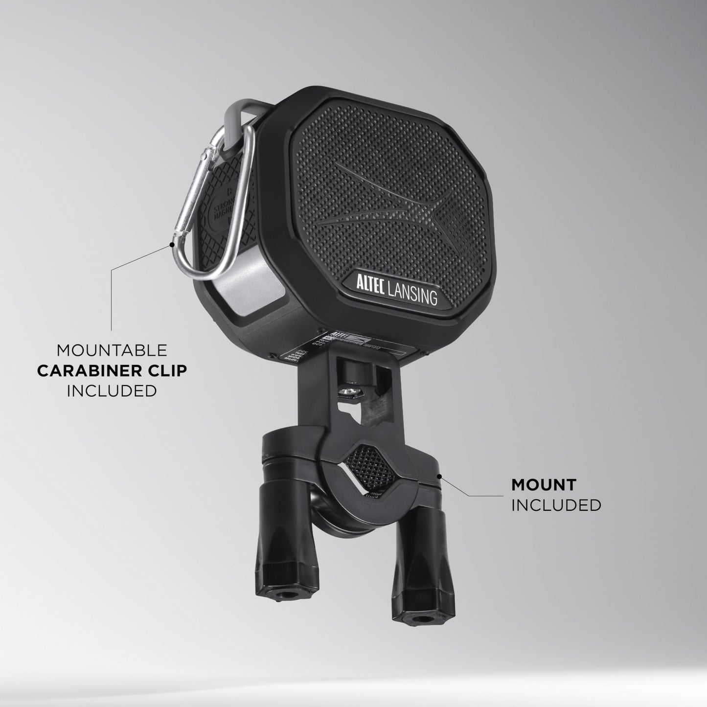 Altec Lansing HYDRATREK Magnetic Bluetooth Speaker, Waterproof IP67, Portable Speaker, True Wireless Pairing, USB-C Quick Charge, 3.7V 400mAh Battery, Voice Assistant, Perfect for Any Adventure…