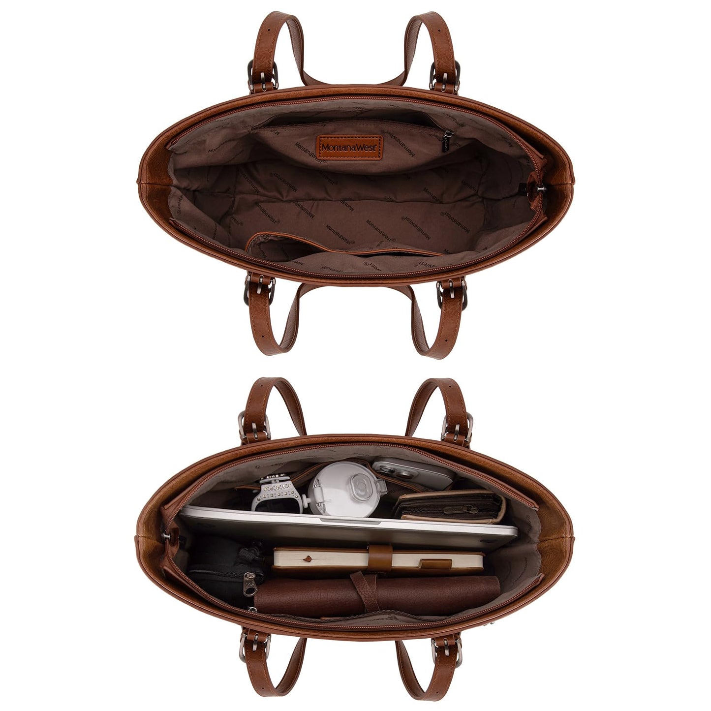 Montana West Purses and Handbags for Women 3pcs Hand Bags Tote Purse and Wallet Set Shoulder Satchel Bag for Women Leopard Print gifts MWC3-G058BR