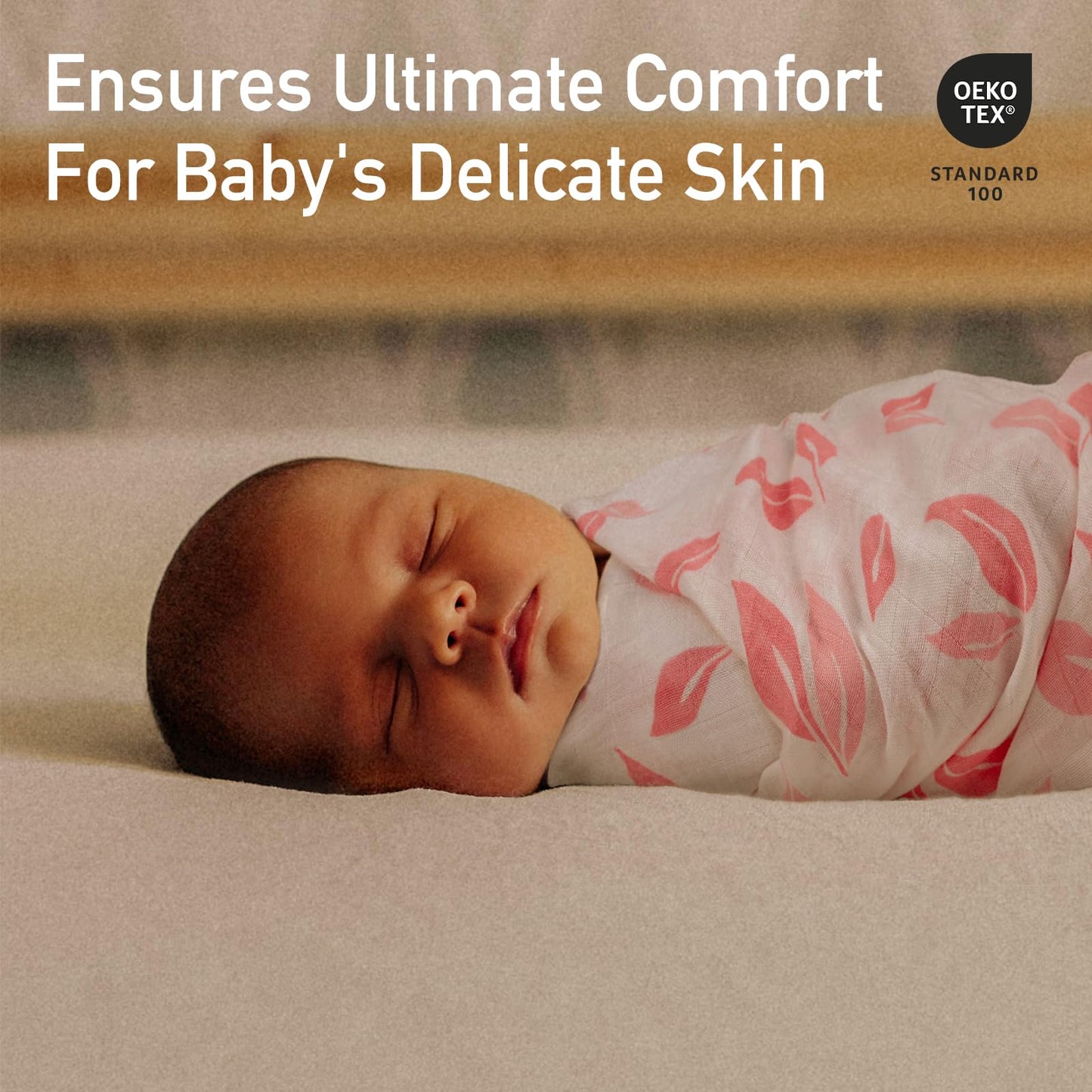 GLLQUEN BABY Muslin Swaddle Blankets 4-Pack Breathable Receiving Blankets (35" x 40") Soft Baby Blankets for Girls and Boys Newborn Essentials Muslin Burp Cloths Swaddle Wrap Baby Gift (Flower)