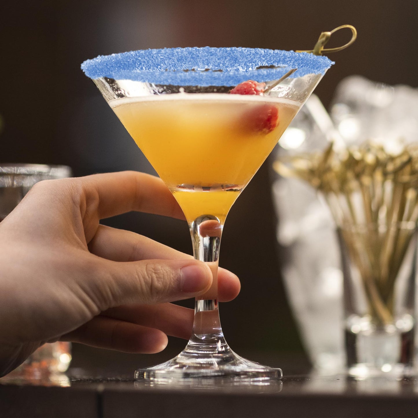 Glitter & Glitz Cocktail Sugar – Premium Natural Sugar for Enhancing Cocktail Drinks – Vibrant Colored Sugar, USA Manufactured, No Artificial Ingredients – Cocktail Rimming Sugar (Hot Pink)