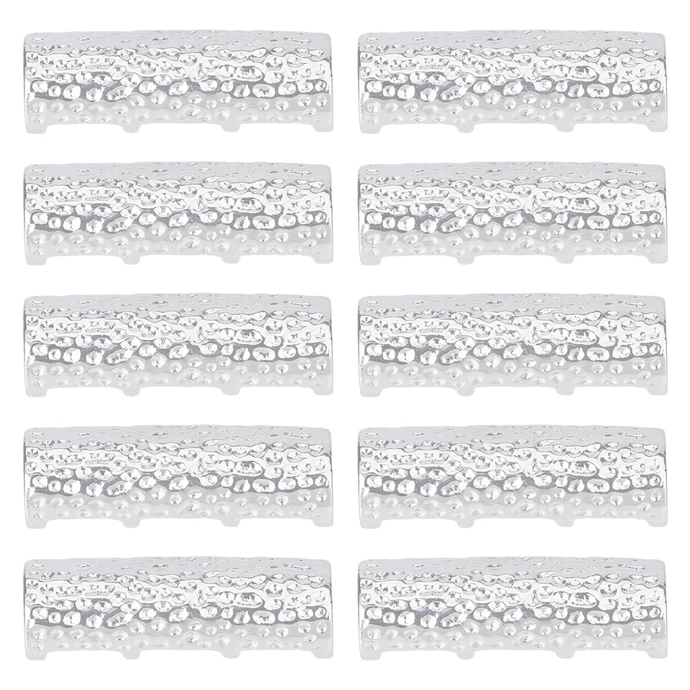 DICOSMETIC 10Pcs Bead Connector for Watch Band Alloy Watchband Connector 22mm Column Watch Band Adapters Watch Belt Trim Accessories for Women Men Watch Making Replacement