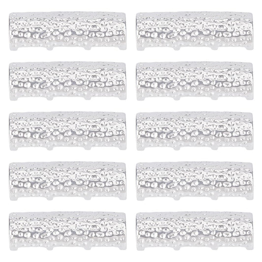 DICOSMETIC 10Pcs Bead Connector for Watch Band Alloy Watchband Connector 22mm Column Watch Band Adapters Watch Belt Trim Accessories for Women Men Watch Making Replacement