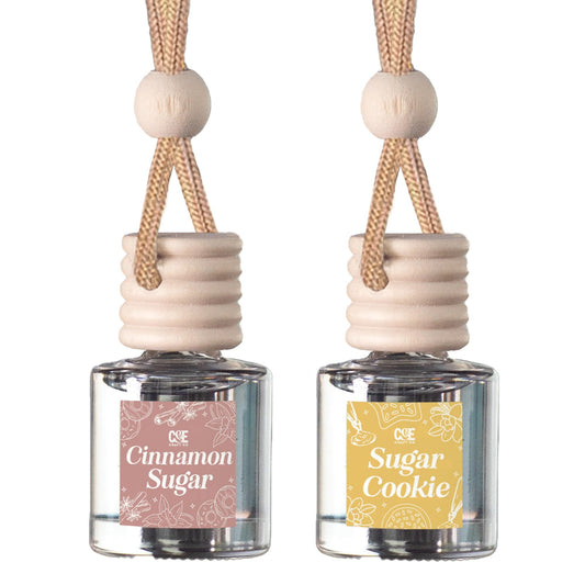 CANDECraftCo Car Air Hanging Fragrance Oil, Car Auto Freshener for Essential Oils, Scents Fragrance Aromatherapy Automobile Diffuser, Long Lasting (Berry Mimosa + Champagne)