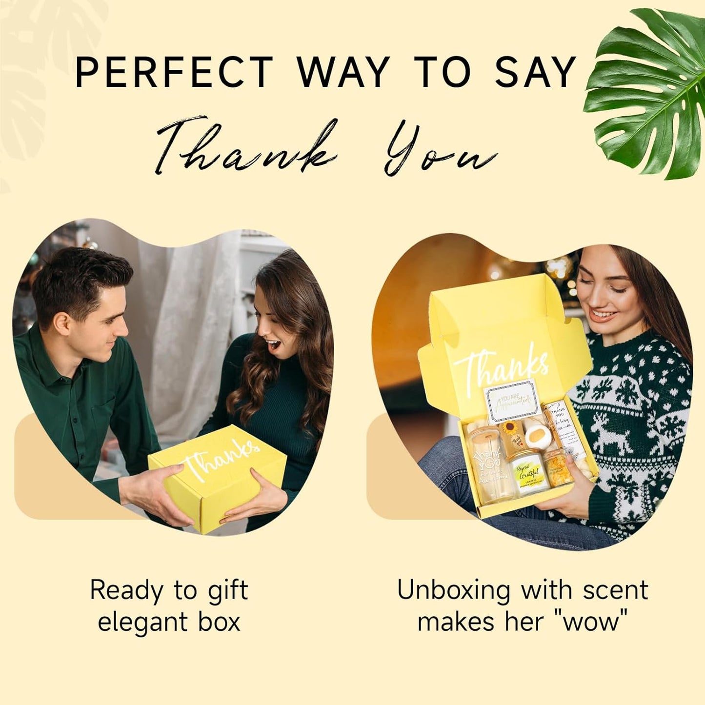 Thank You Gifts for Women, 7PCS Employee Appreciation Gift Baskets, Teacher Appreciation Gifts, Gift for Coworkers Teacher Principal Boss Secretary Nurse - Spa Gratitude Glass Cup Gift Box