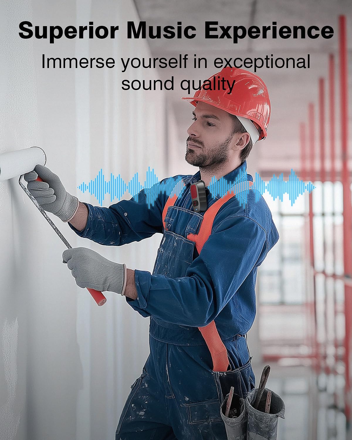 Qozybuds Wearable Bluetooth 5.4 Speaker with Up to 30 Hours Battery Life, Clip-On Speaker, IPX6 Wateproof, Built-in Noise Cancelling Mic for Crystal Clear Calls Premium Audio