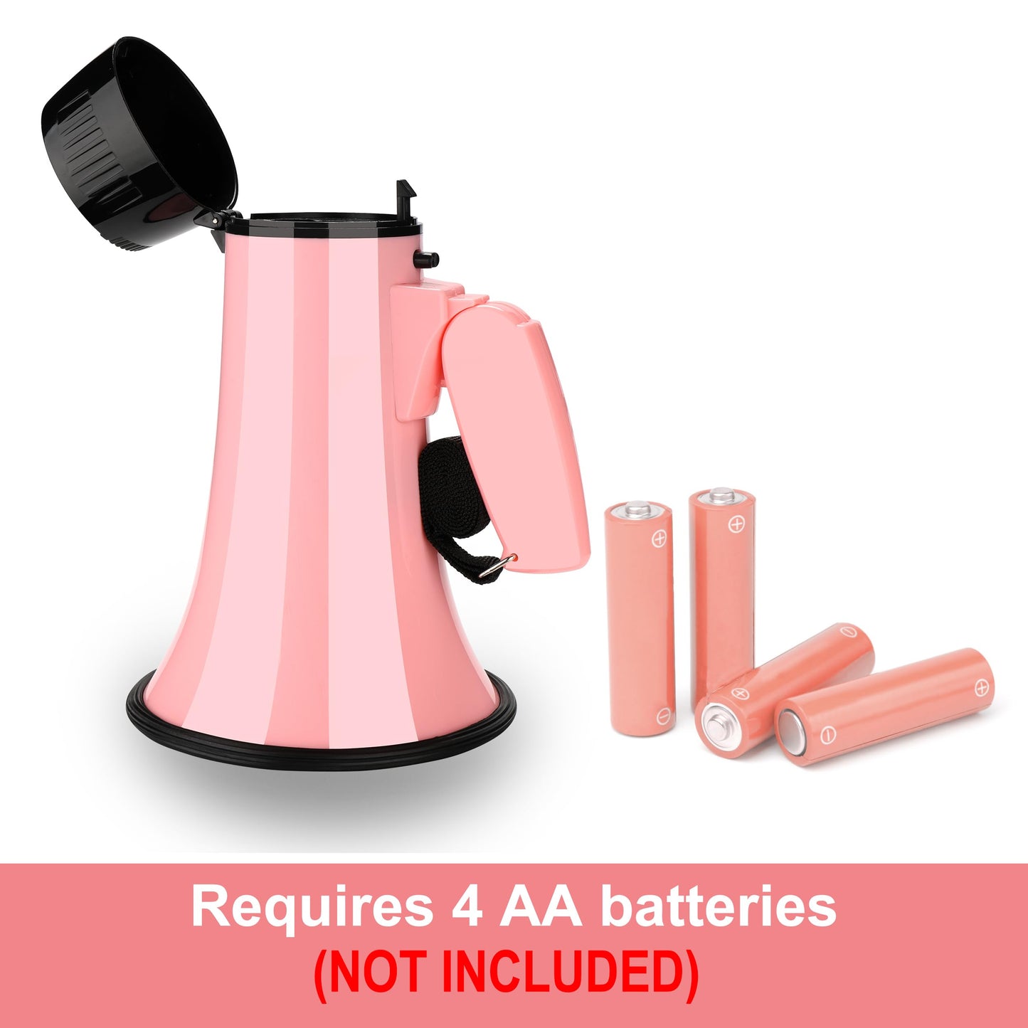 MGROLX 20W Megaphone Bullhorn| Bull Horn Loud Speaker with Bluetooth | Mega Phone Built-in Siren & Whistle Plus Recording funcation | Voice Changer for Adults, Kids, Party Games and Outdoor (Pink)