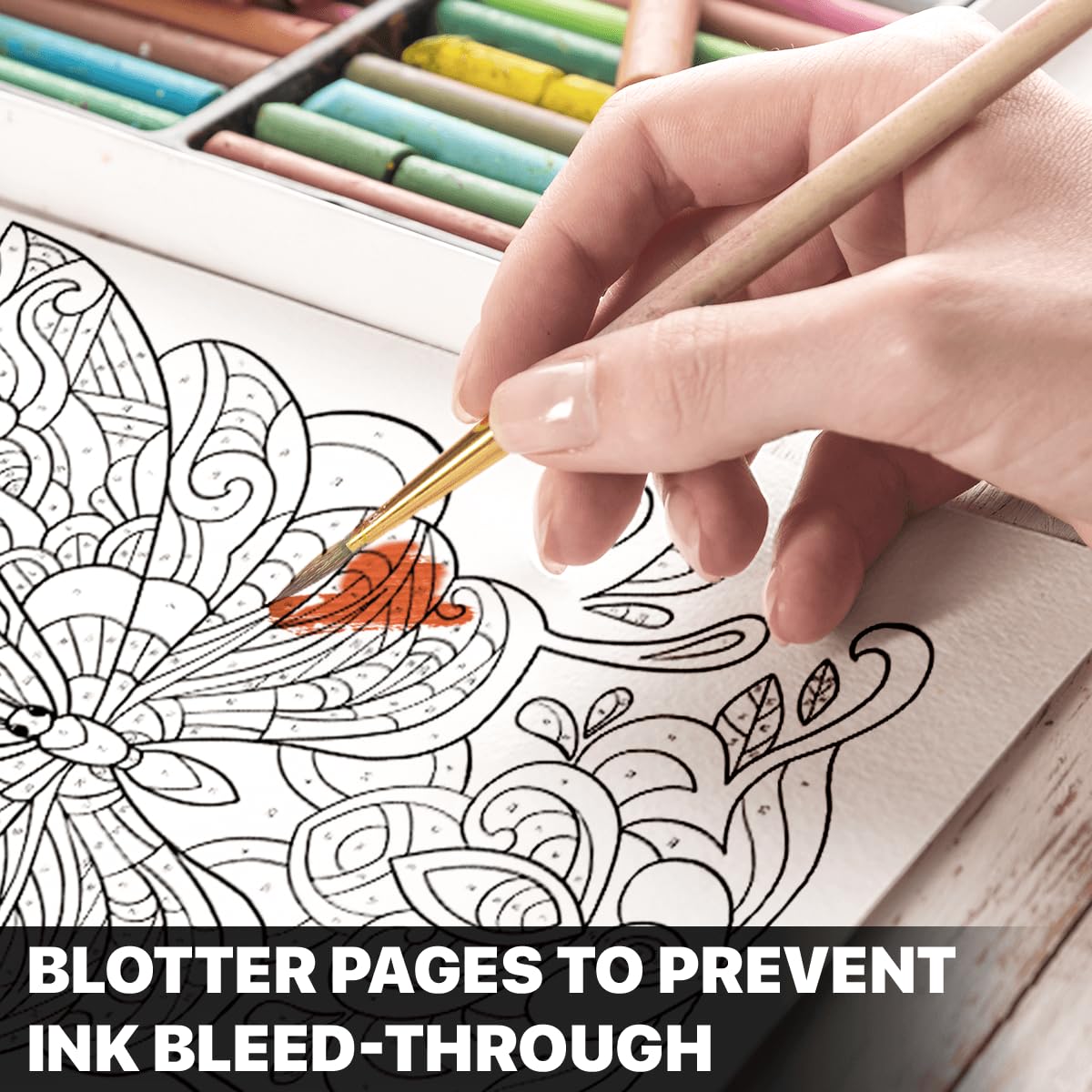 SOUTHERN LOTUS Color by Number Butterfly & Flower Patterns Spiral Coloring Book, Relaxation with Spiral Bound Coloring Book - Unwind and Redefine