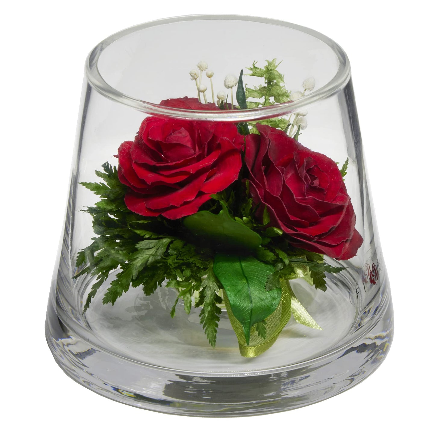 Fiora Flower | Long Lasting Real Roses in a Sealed Vase | Lasts up to 5 Years | Unique Present Gift