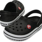 Crocs Unisex-Child Crocband Clogs (Todder Shoes), Black, 4 Toddler