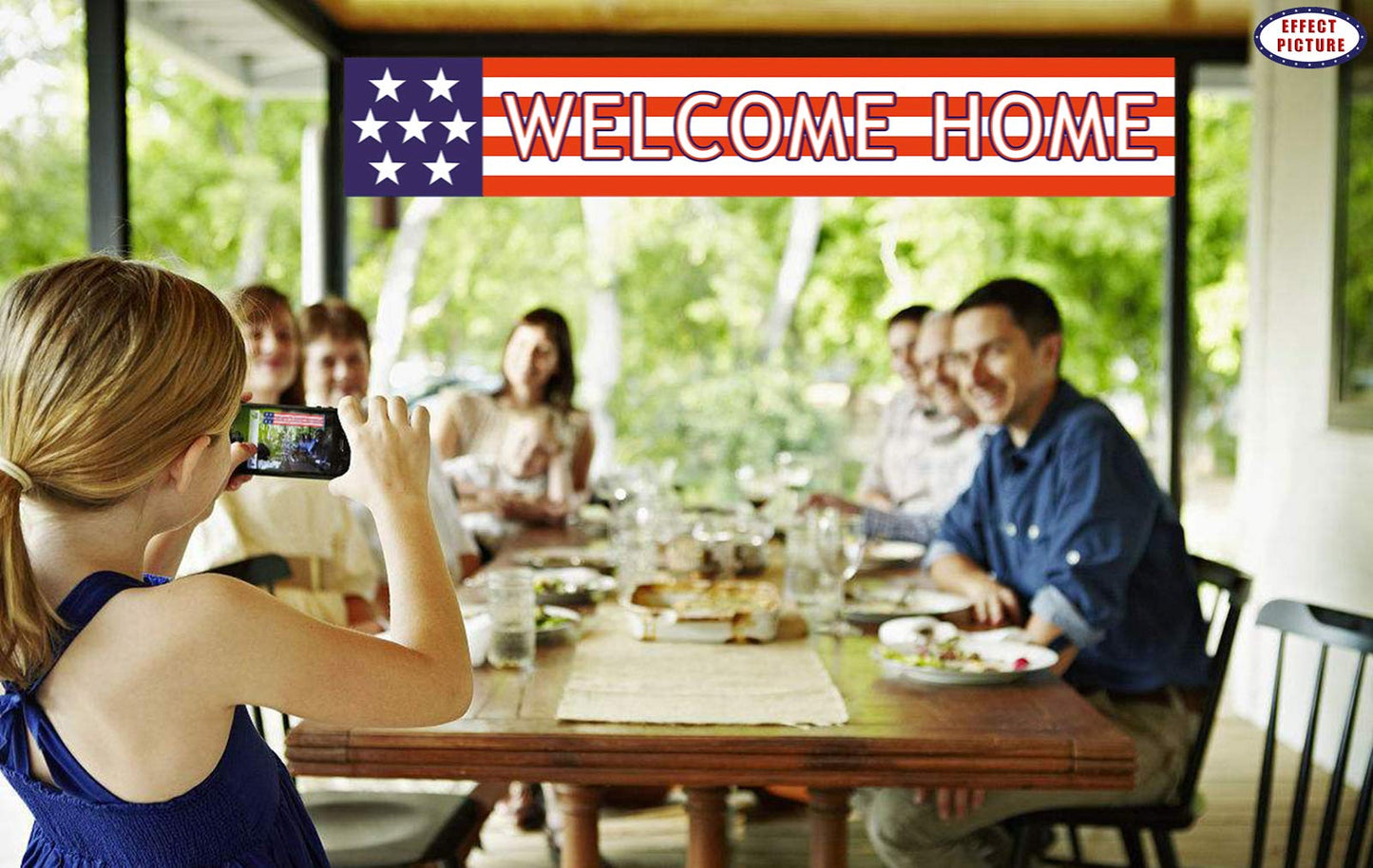 Silvima Welcome Home Banner | Deployment Returning Back Military Army Large Party Decorations