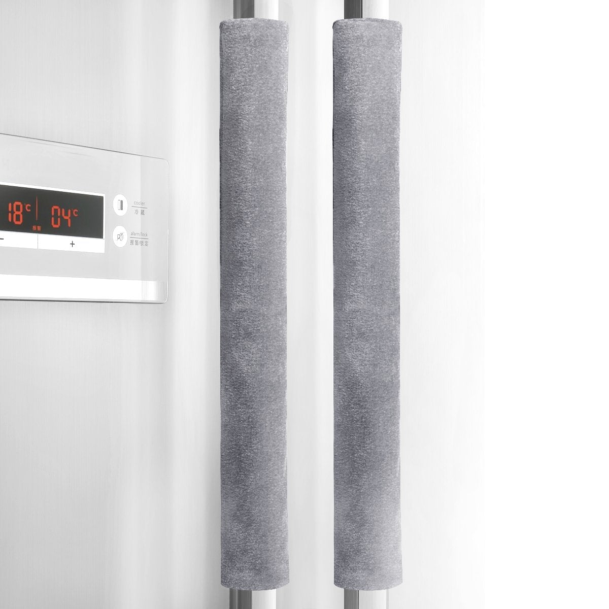 Sheskind Refrigerator Door Handle Covers Keep Fridge Clean and Beautiful, Pack of 2 (16"*4", Gray)