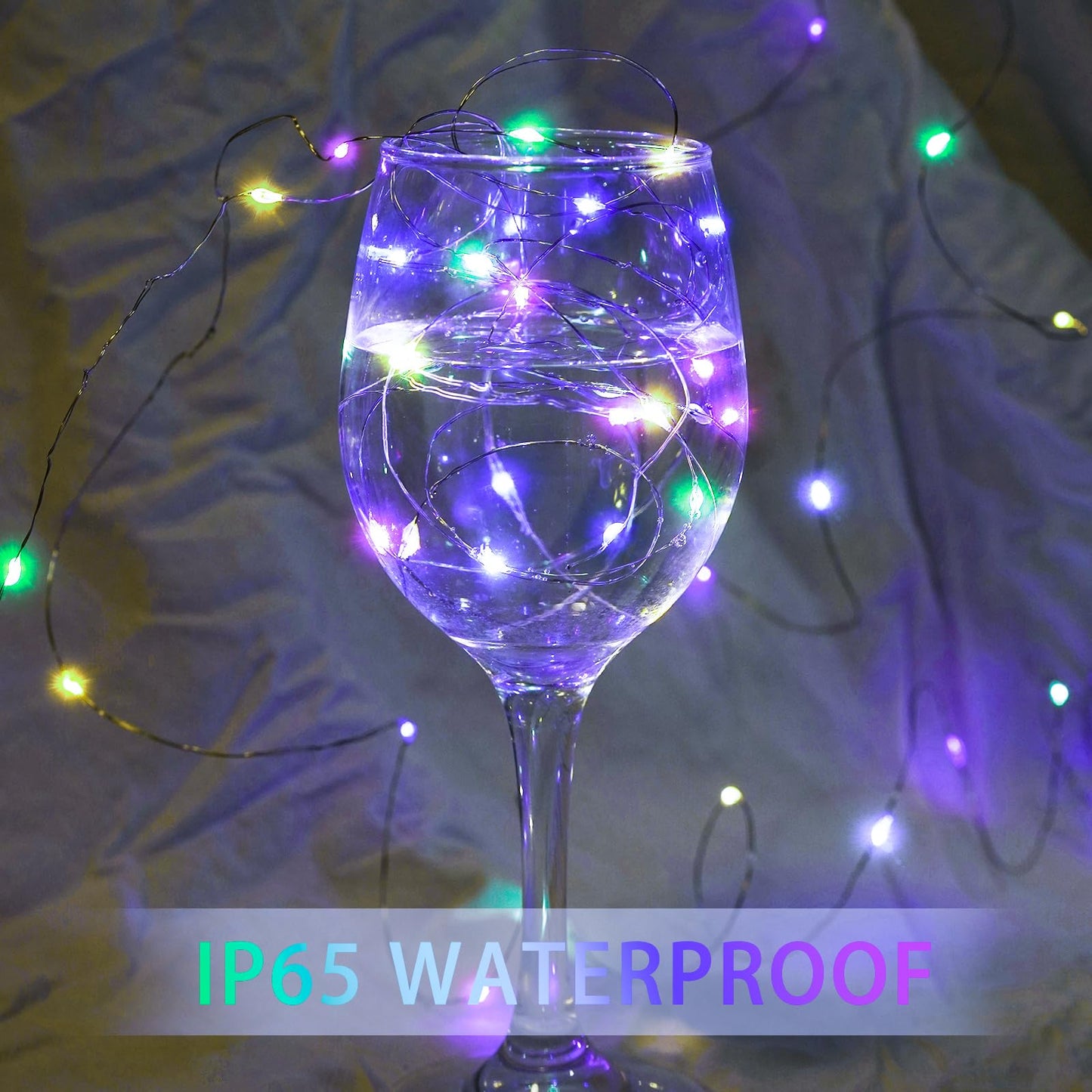 chzk 8 Pack LED Fairy Lights Battery Operated, 7Ft 20LED Mini Twinkle String Waterproof Firefly Starry Moon Lights for Mason Jars Wedding Christmas Party Bedroom Decor