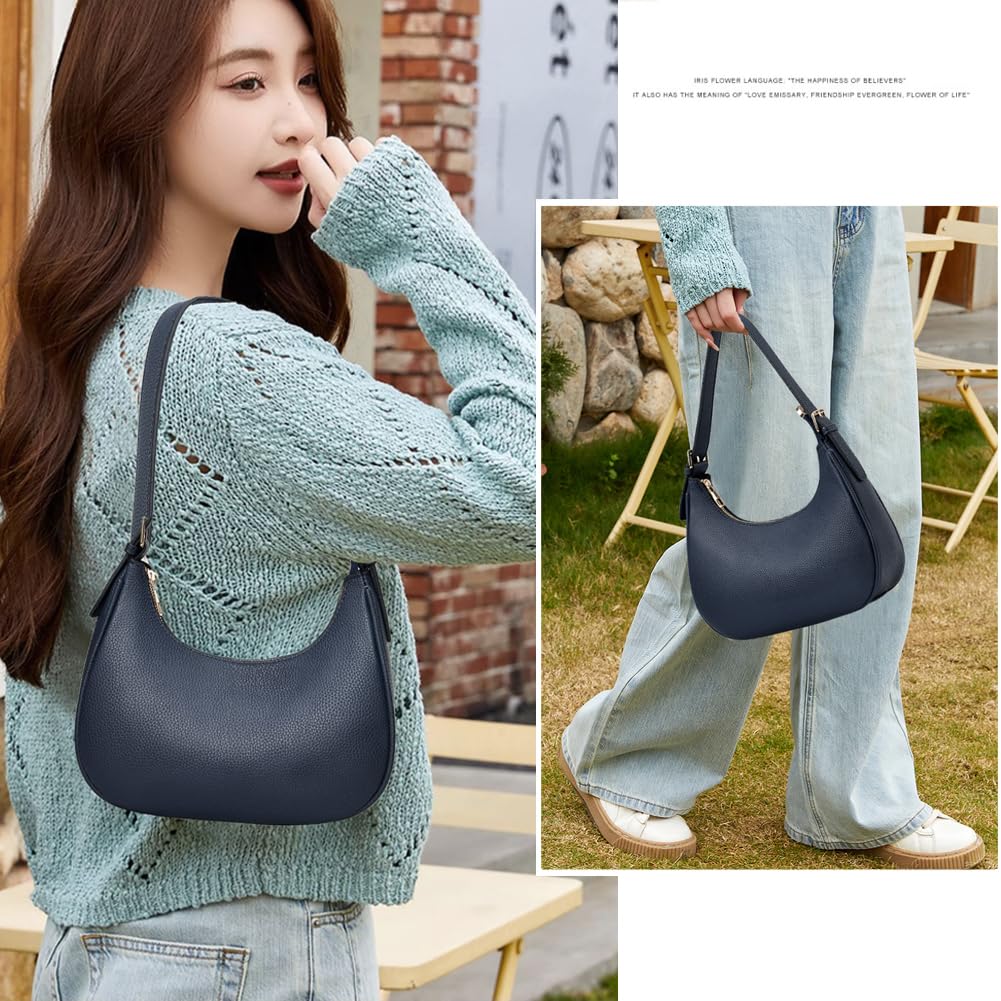Small Crescent Shoulder Bags Purses for Women Retro Classic Crossbody Bags Cute Clutch Tote Purse and Handbag