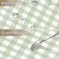 Checkered Tablecloth Rectangle 55"x70" - Green and White Plaid Tablecloth, Washable and Anti-Wrinkle Gingham Table Cloth for Spring Summer Picnic Dinner Restaurant Outdoor