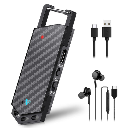 64GB Digital Voice Recorder with Bluetooth - Voice Activated Keychain Audio Recording Device - 800 Hours Capacity for Classes, Interviews, Meetings, Music