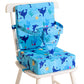Toddler Booster Seat for Dining Table, Dinosaur Booster Seat for Table with Backrest and Adjustable Seat Belts Non-Slip Bottom Portable Booster Seat Increasing Cushion for Kid Baby Eating Travel Home