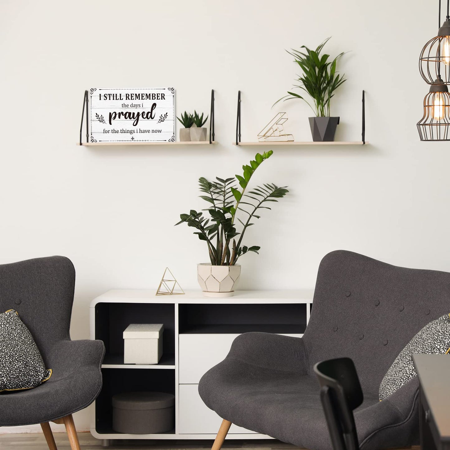 I Still Remember The Days I Prayed Home Wall Decorations Wooden Table Centerpieces Box Sign Farmhouse Decor House Prayer Wooden Rustic Presents For Bedroom Living Room or Shelf(White)